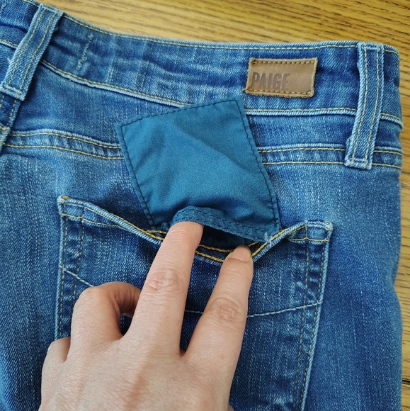 Paige women's Skyline ankle peg jeans, size 30, mid rise, skinny, cotton blend. - Picture 6 of 16